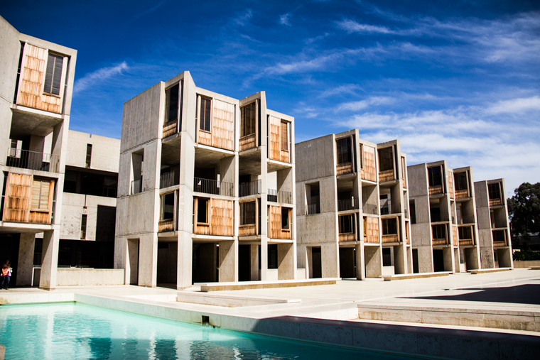 to sky Salk Institute Louis Kahn หลุยส์ คาห์น