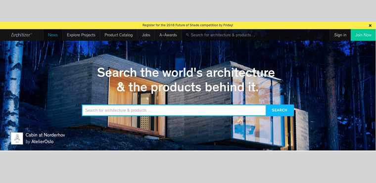8 เว็บไซต์สถาปัตย์ ดีดี architizer