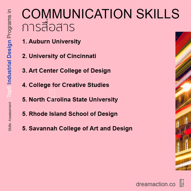 สายเฉพาะทาง โรงเรียนออกแบบอุตสาหกรรม Industrial design มีชื่อเสียง ในอเมริกา ปริญญาโท