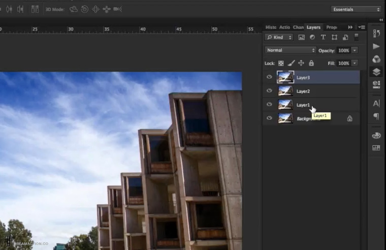 Photoshop Tutorials ทำภาพสีน้ำ ทำperspective effect ใส่เอฟเฟค