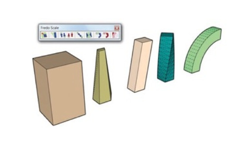 วิธีการใช้ เทพ sketchUp extensions 1001 bits tool fredo scale