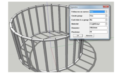 วิธีการใช้ เทพ sketchUp extensions 1001 bits tool fredo scale