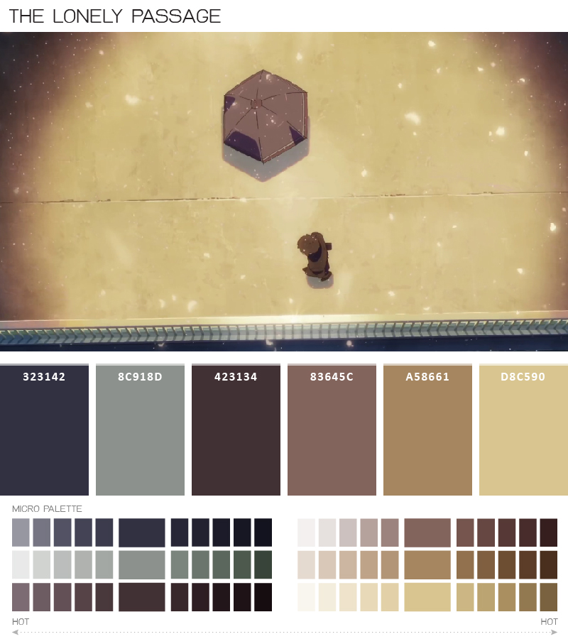 kimi no nawa color palette งานกราฟฟิค ตีมสี สกีมสี จานสี
