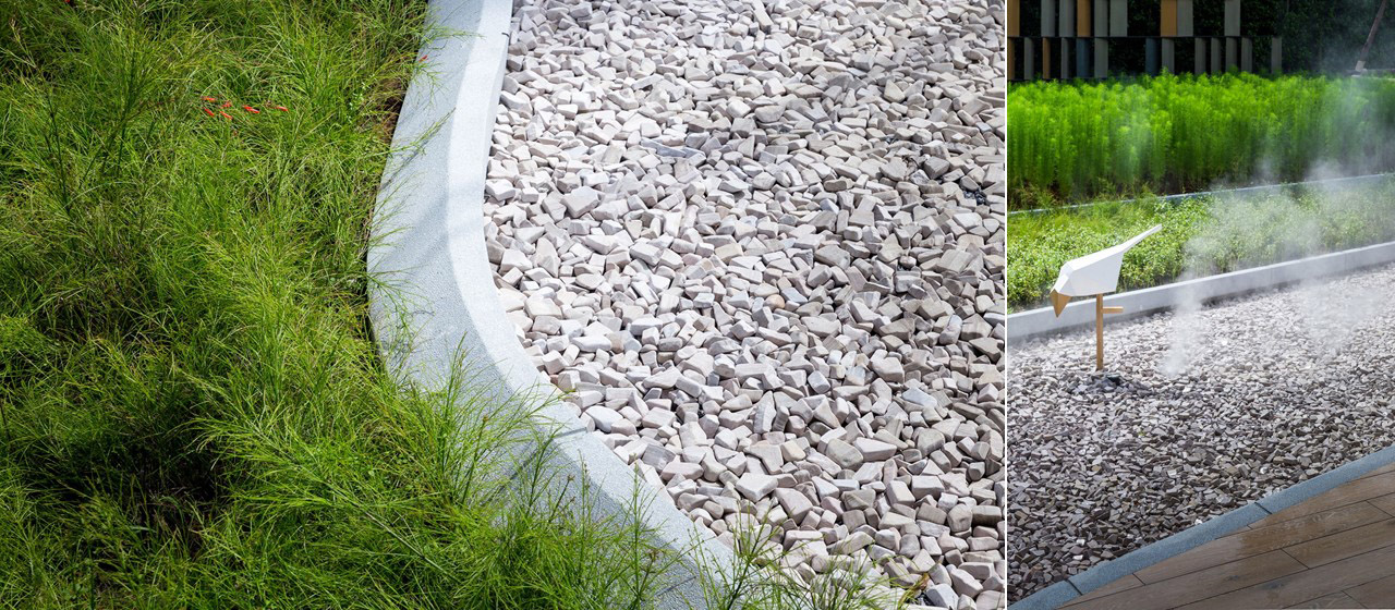 Strategies การออกแบบ Sales Gallery The base by sansiri VVdesine landscape architect