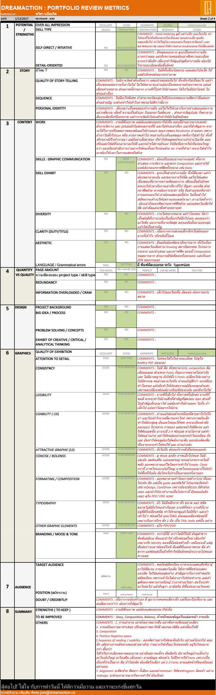1 month 1 portfolio review รีวิว พอร์ทฟอลิโอ สถาปัตย์