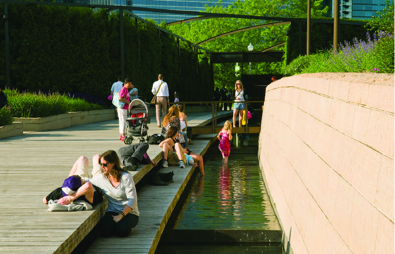Lurie Garden Millenium Park GGN มิลเลเนียม พาร์ค จีจีเอ็น ลูรี่การ์เด้น